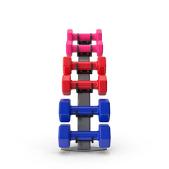 Weight Rack isolated on transparent background