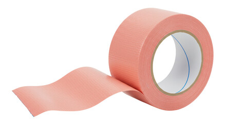 Isolated Pink Duct Tape Roll