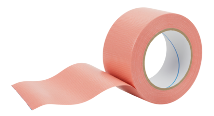 Isolated Pink Duct Tape Roll