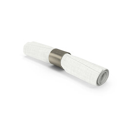 White Napkin isolated on transparent background