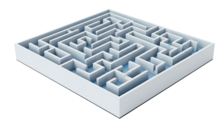 Isolated Square Maze