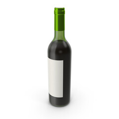 Wine Bottle isolated on transparent background