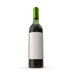 Wine Bottle isolated on transparent background