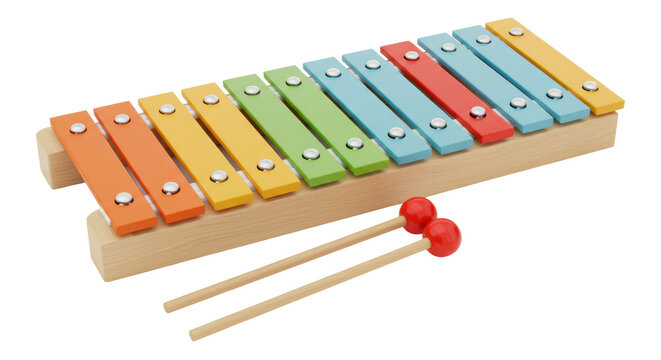 Isolated Xylophone Musical Instrument