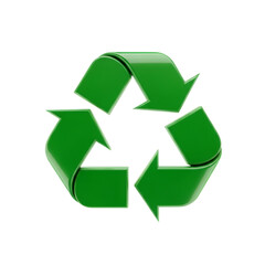Obraz premium Green arrows forming recycling symbol