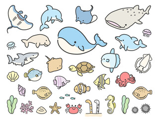 海の生き物セット © GRACE