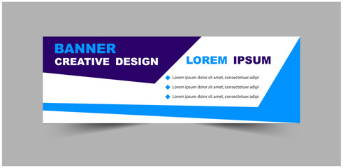 Social Media Banner Cover Design Template Purple And Blue Digital Marketing Banner For Business Corporate Vector Illustration