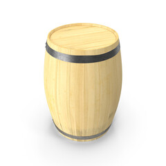 Wooden Barrel isolated on transparent background