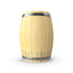 Wooden Barrel isolated on transparent background