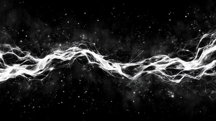 Abstract cosmic energy streams through stardust