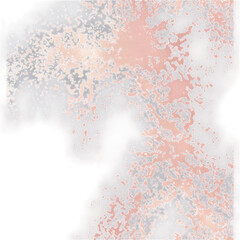 Obraz premium Foil swirl champagne blush on transparent background transparent background isolated png stock