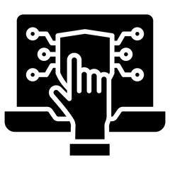 Access Control glyph icon