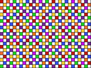 abstract rainbow with black line checkered pattern background