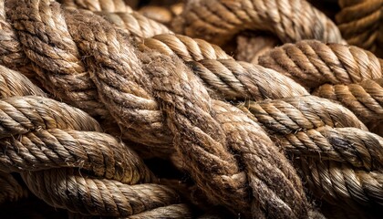 Fototapeta premium vintage rope macro background