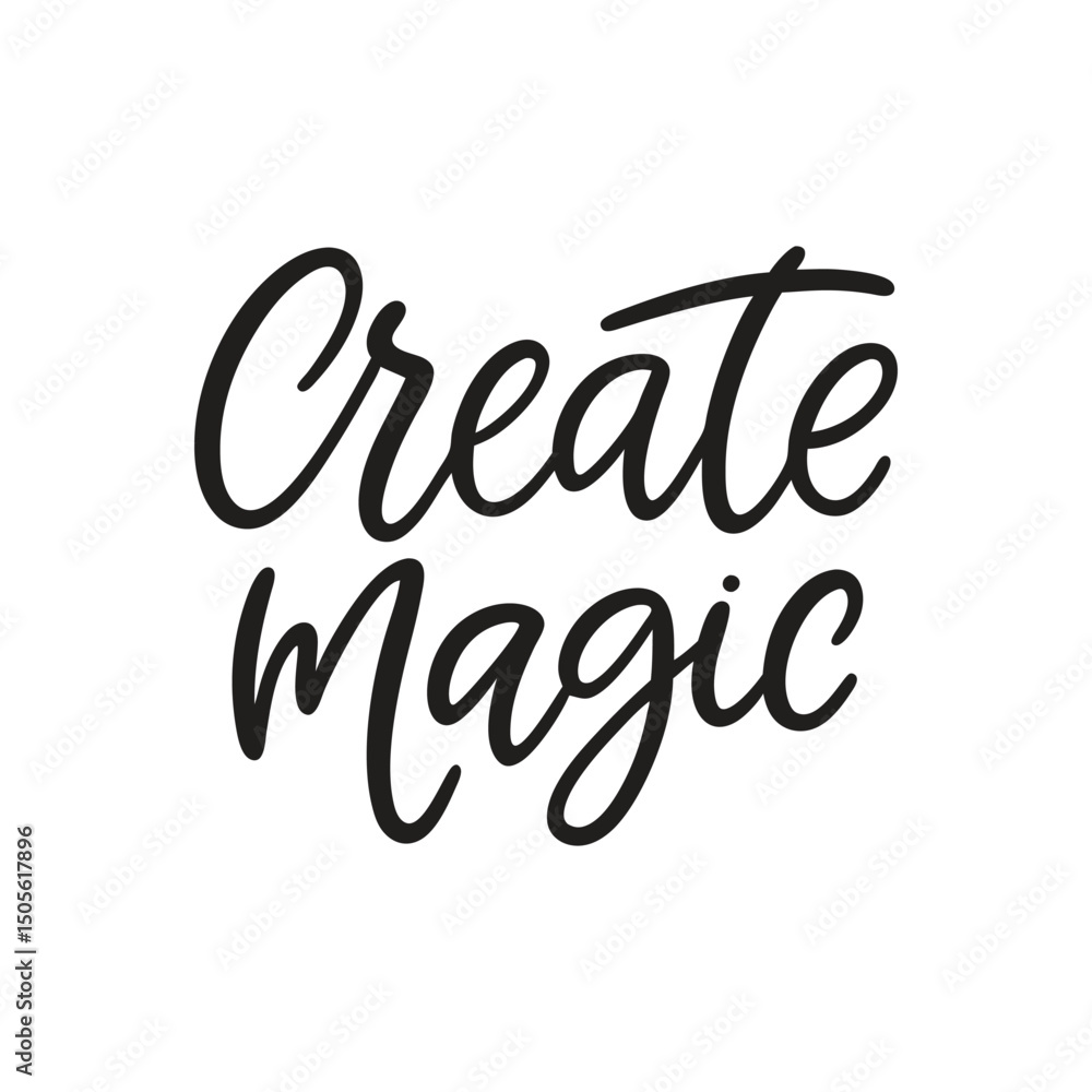 Fototapete vector phrase written in expressive brush calligraphy 