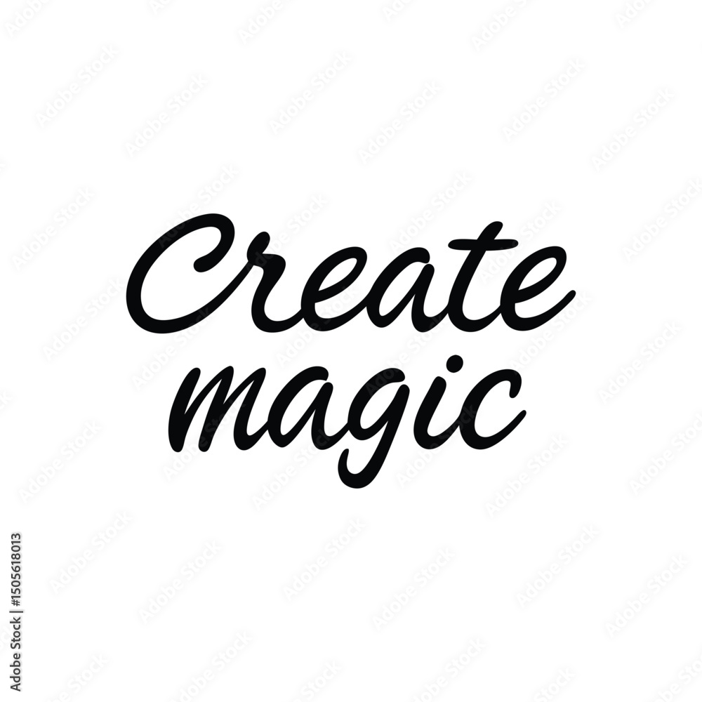 Fototapete vector phrase written in expressive brush calligraphy 
