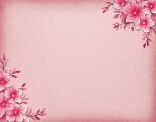 pink background with pink flowers