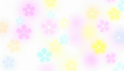 Abstract Blurred Flowers Background