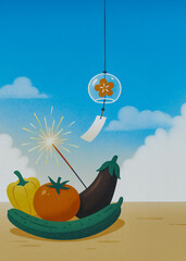 夏野菜と夏の風物詩