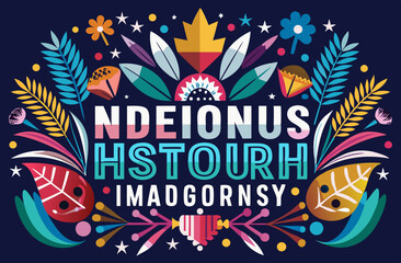 Obraz premium National Indigenous History Month 