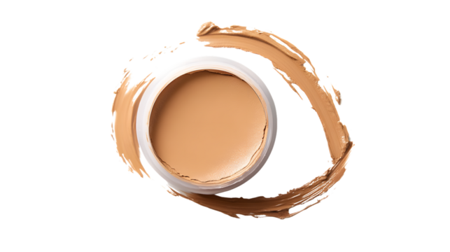 Professional Makeup Foundation Isolated on Transparent Background