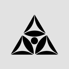 Fototapeta premium vector illustration of a abstract triangle