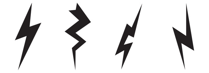Lightning icon set. electric icon vector. power icon. energy sign,  Electric sign and symbol. Power icon. Energy sign. Lightning power icon, vector illustration. eps 10