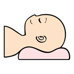 手書き_仰向け_人物_ベクター素材_06