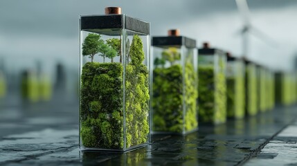 Renewable and sustainability energy Batteries from trees and nature