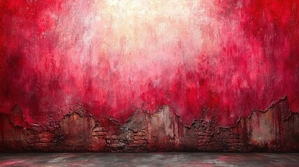 Abstract Red Background with Texture and Grunge for Art Design