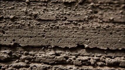 Obraz premium A close-up view of a textured surface, displaying natural imperfections and variations in its composition, with subtle light and shadow play creating depth and dimension.