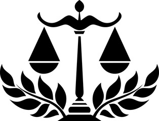 Justice Scale Vector Illustration