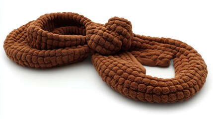 Plush Brown Knot-Shaped Cozy Blanket for Comfort and Warmth
