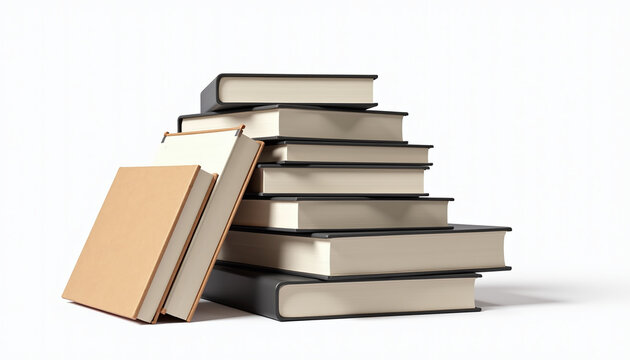 Stack of hardcover books