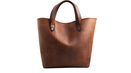 Naklejka premium brown leather bag