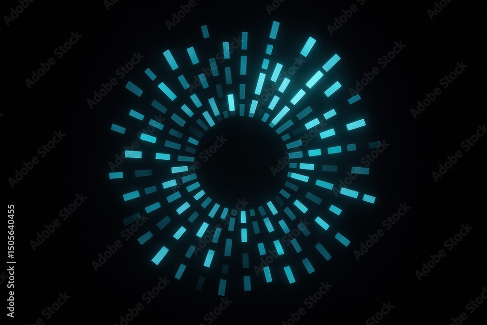 Poster this abstract radial chart symbolizes strategic decision-making and innovation where dynamic logic b