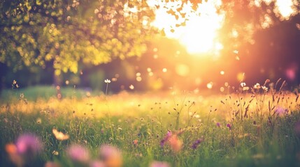 A high-resolution, noise-free background photo capturing the feeling of early summer in nature.