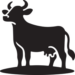Cow vector logo | A minimalist Unique 