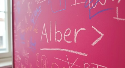 Chalkboard wall design brainstorming ideas Albers creative process flow chart