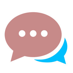 chat bubble icon vector 