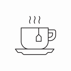 cup of tea icon vector sign