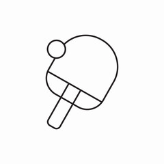 ping pong icon vector sign