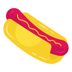 Modern design icon of hotdog burger