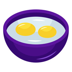 Eggs icon, editable vector