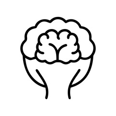 Cauliflower head icon on transparent background for web and graphic design