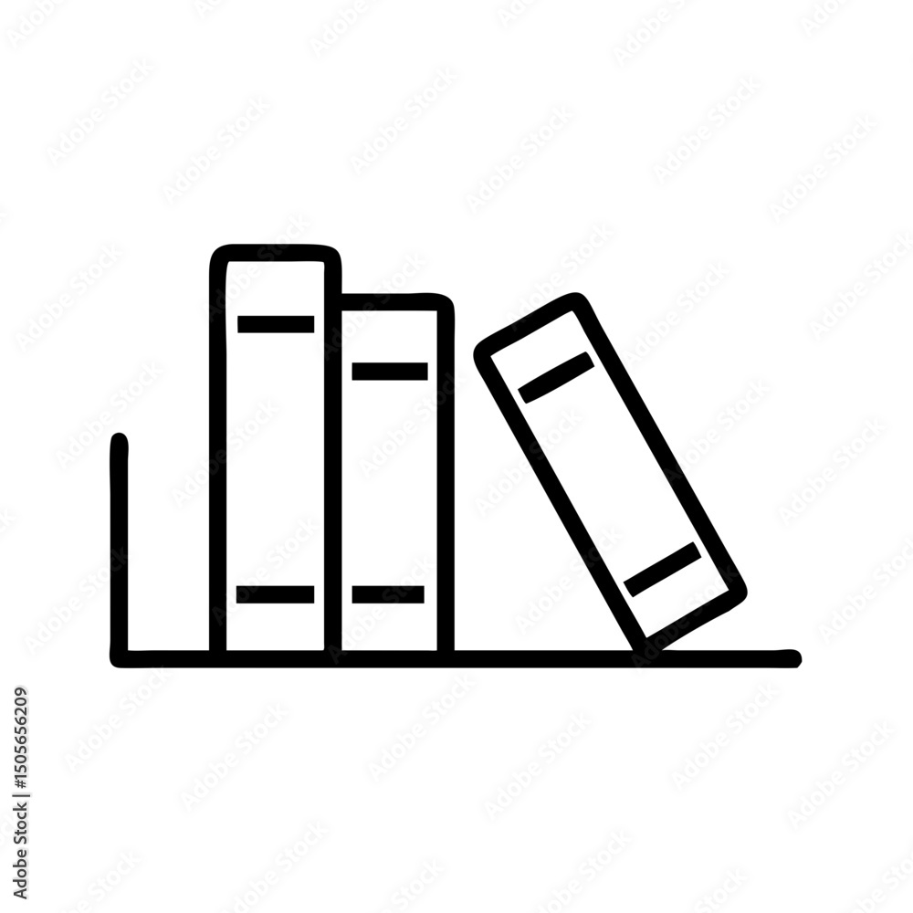 Poster library icon on transparent background for web and graphic design