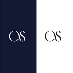 CS vector design with black and white background