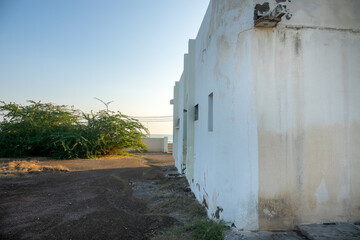 The ruins of a private house by the sea, windstorm