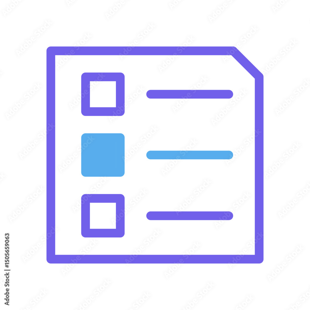 Poster minimalist illustration of a document checklist with visual emphasis and clean design