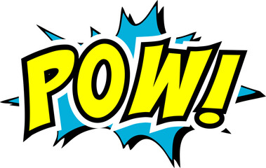 Cartoon comic sign burst clouds. Speech bubble, Pow sign expression and pop art text frames. Comics mem expressions speech, superhero book Pow label. Isolated vector symbols set